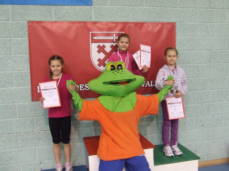 Anetei Makarovai (pirmā no kreisās) 3.vieta tāllēkšanā D grupā.