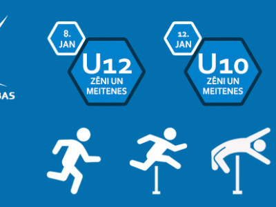 Sacensību programma 8.janvāra U12 vieglatlētikas sacensībām