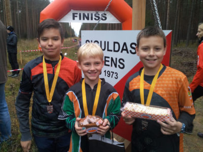 Ogres orientieristiem septiņas godalgas “Siguldas rudenī”