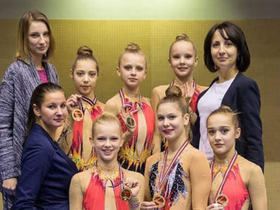 Ogres NSC mākslas vingrotājām divas zelta medaļas Latvijas čempionātā