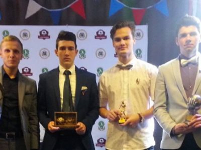 Ogres NSC futbolistus sveic LFF sezonas noslēguma pasākumā