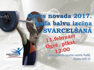 Ogres novada balvu izcīņa svarcelšanā