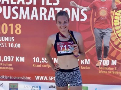 Salaspils pusmaratonā Laurai Kazākai uzvara  5,27 km U18 grupā