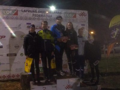 ONSC audzēkņiem medaļās Latvijas Čempionātā orientēšanās naktī