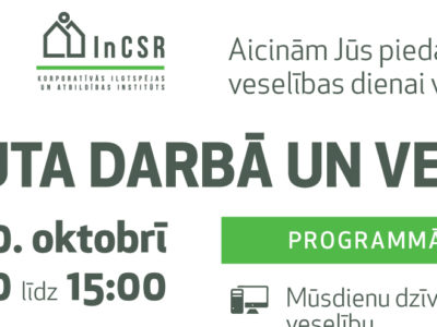 Oveselība aicina uz konferenci “Labsajūta darbā un veselība”