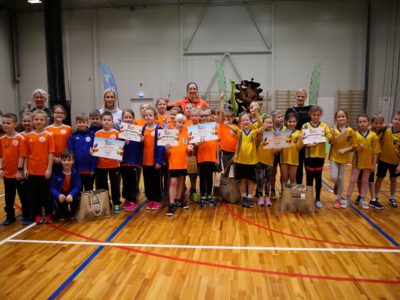 Ogres novada sporta centrā aizvadīts Bērnu vieglatlētikas festivāla pirmais posms