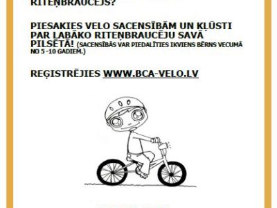 Vasaras velosacensības bērniem, pirmais posms jau 03.jūnijā