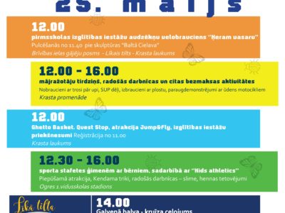 25. maijā vasaras sezonas atklāšana – “Mēs esam Vasara”
