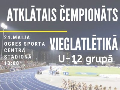 ONSC atklātās sacensības vieglatlētikā U-12 grupā