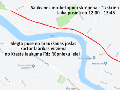 Skrējiena – “Izskrien Ogri” laikā, autovadītājiem jārēķinās ar nelieliem satiksmes ierobežojumiem
