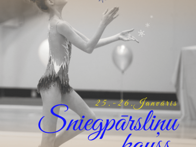 Arī šogad  Ogrē Latvijas labākās mākslas vingrotājas cīnīsies par Sniegpārsliņu kausu