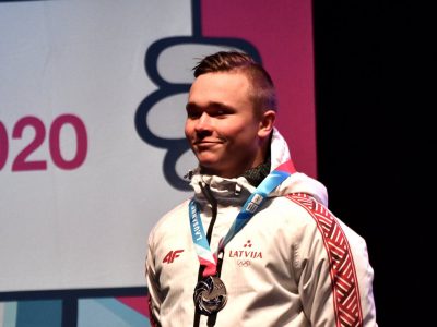 Elvim Veinbergam Jaunatnes Olimpiskajās spēlēs – sudrabs