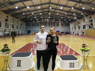 Ogres sporta centra vieglatlēti startē sacensībās Jēkabpilī