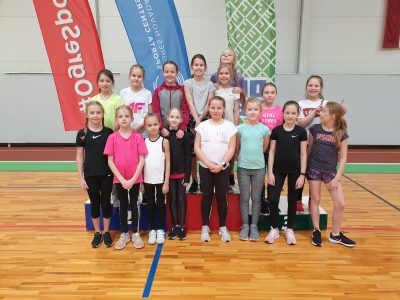 Ogres novada sporta centrā aizvadītās vieglatlētikas sacensības U-12 grupā