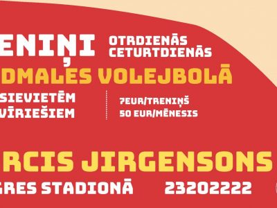 Pludmales volejbola treniņi Ogrē