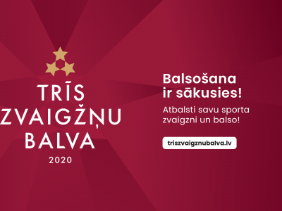 Norisinās balsojums “Trīz Zvaigžņu balvai 2020” sportā