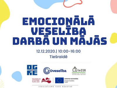 Oveselība aicina uz tiešsaistes konferenci labsajūtas uzlabošanai