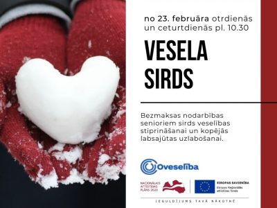 Vingrošana senioru sirds veselības un vispārējās labsajūtas veicināšanai