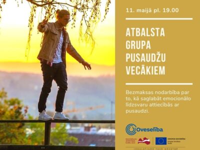 Organizēs atbalsta grupu pusaudžu vecākiem