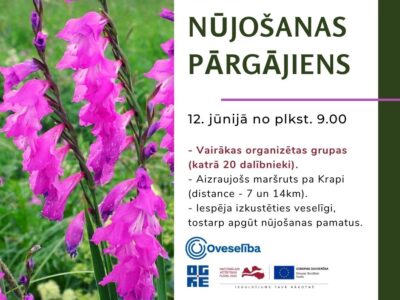Oveselība aicina uz nūjošanas pārgājienu Krapē