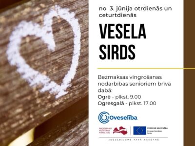Arī jūnijā organizēs bezmaksas vingrošanas nodarbības senioriem brīvā dabā
