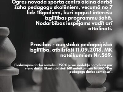 #Teirdarbs šaha pedagogam