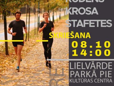 Lielvārdē norisināsies skolēnu krosa stafetes