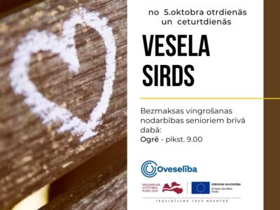 Oveselība organizē bezmaksas vingrošanas nodarbības senioriem brīvā dabā