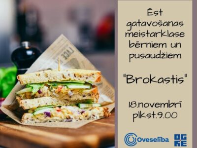 Oveselība aicina bērnus un pusaudžus uz ēst gatavošanas meistarklasi.