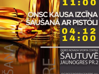 Ogres novada sporta centrā, atsākas šaušanas sacensības