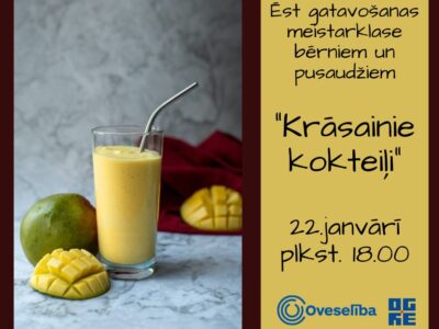 Oveselība aicina bērnus un pusaudžus uz ēst gatavošanas meistarklasi.