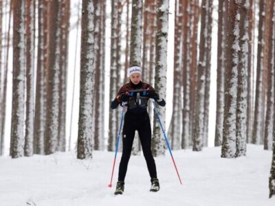 Ogres orientieristi meistarsacīkstēs orientēšanās ar slēpēm