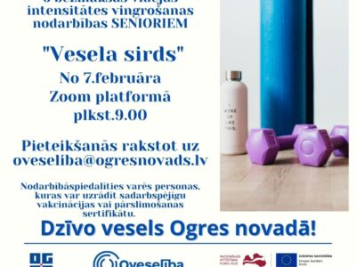 Vingrošanas nodarbība senioriem “Vesela sirds”