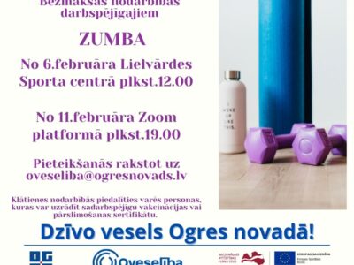Bezmaksas Zumbas nodarbības
