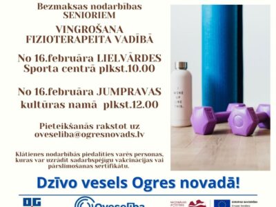 Bezmaksas vingrošanas nodarbības senioriem