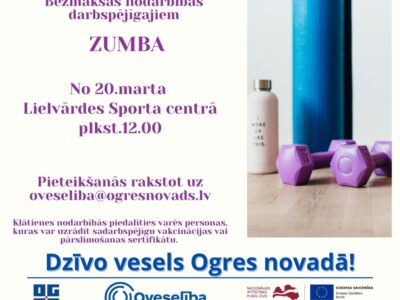 Bezmaksas Zumbas nodarbības Lielvārdē