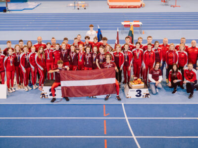 Ogres SC audzēkņi pārstāv Latvijas izlasi Baltijas čempionātā telpās U18 un U20 grupās