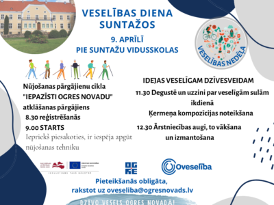 Veselības diena Suntažos 9. aprīlī