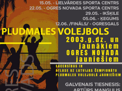 Atklātais Ogres novada čempionāts pludmales volejbolā jauniešiem