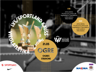 LVS/ Sportland kauss – 21.maijā Ogrē