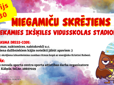 Miegamiču skrējiens – 11.jūnijā Ikšķilē