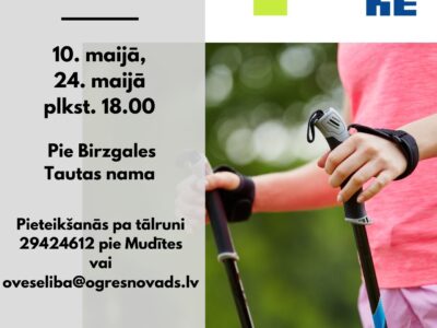 Oveselība aicina apgūt nūjošanas tehniku