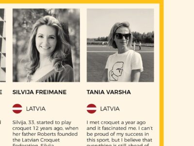 Jau šonedēļ Latvijā norisināsies pirmais Eiropas čempionāts kroketā sievietēm
