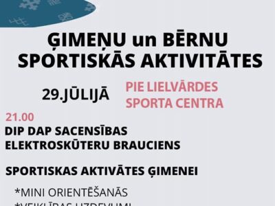Lielvārdes pilsētas svētku – sportiskās aktivitātes
