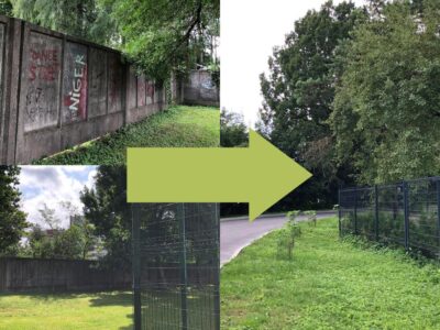 Sētas maiņa Ogres novada sporta centra teritorijā