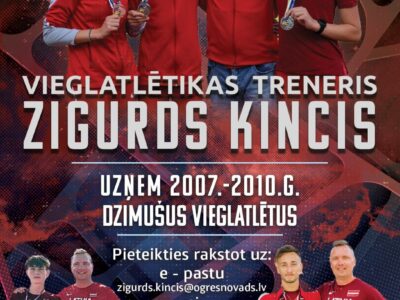 Audzēkņu uzņemšana vieglatlētikā 2007.-2010.g. dzimušajiem