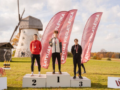 ONSC vieglatlēti ar labie rezultātiem startē Latvijas čempionātā krosā