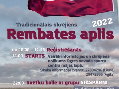 <strong>Tradicionālais skrējiens “Rembates aplis” 2022</strong>