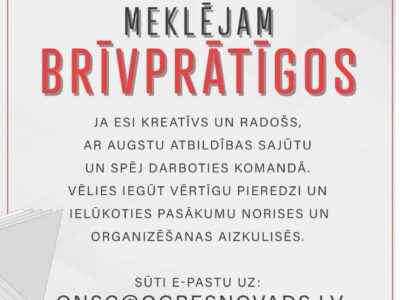 MEKLĒJAM BRĪVPRĀTĪGOS