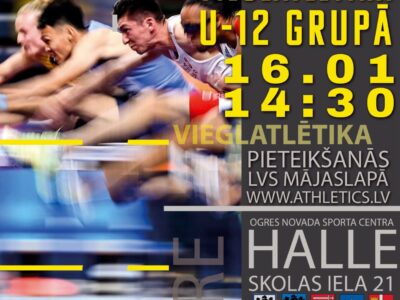 ONSC atklātās sacensības vieglatlētikā U12 grupā – NOLIKUMS